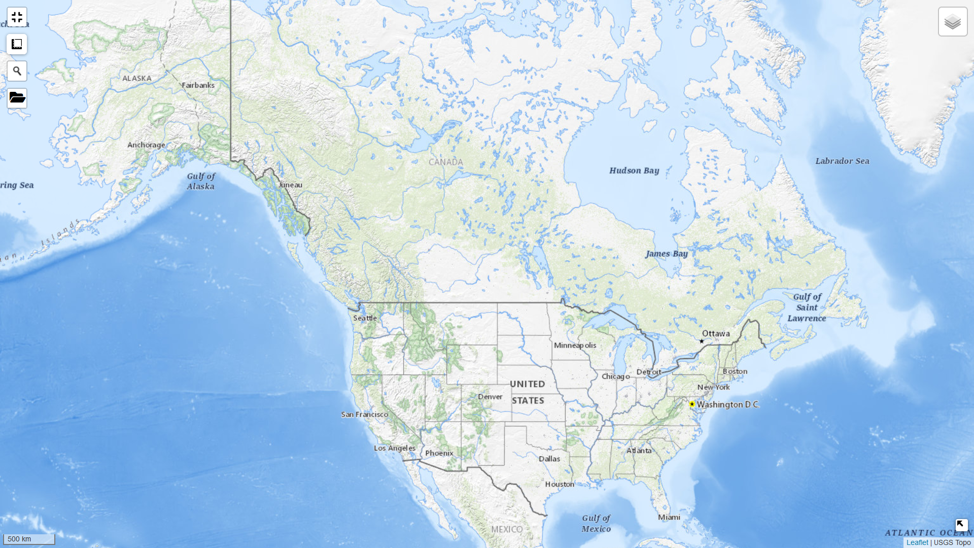 Visor cartográfico de los Estados Unidos | GeaMap.com: visualiza mapas